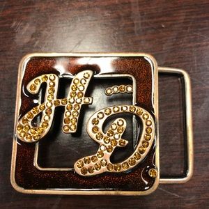 Never used Harley Davidson belt buckle & Rhineston
